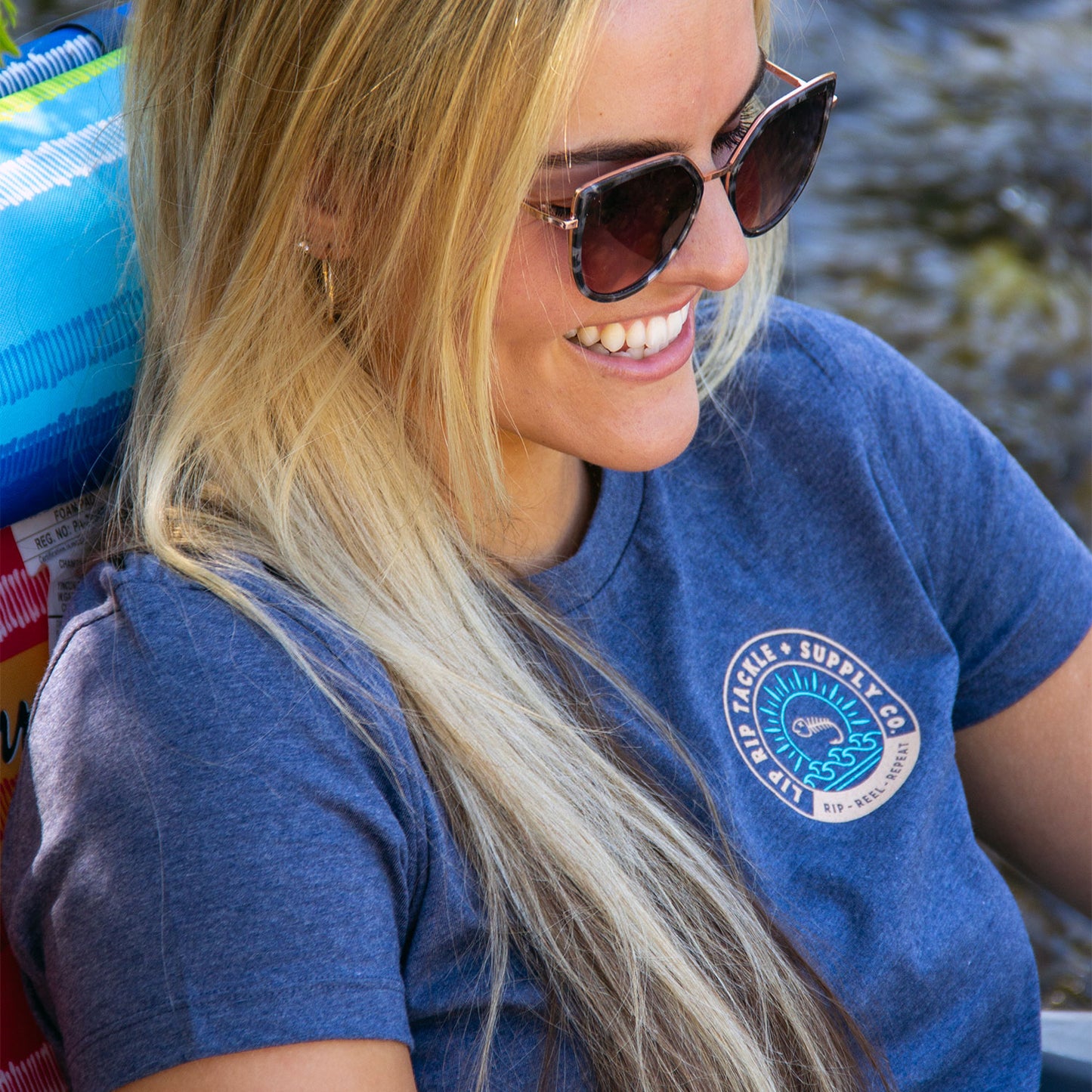 BONEFISH SUNRISE TEE (navy)
