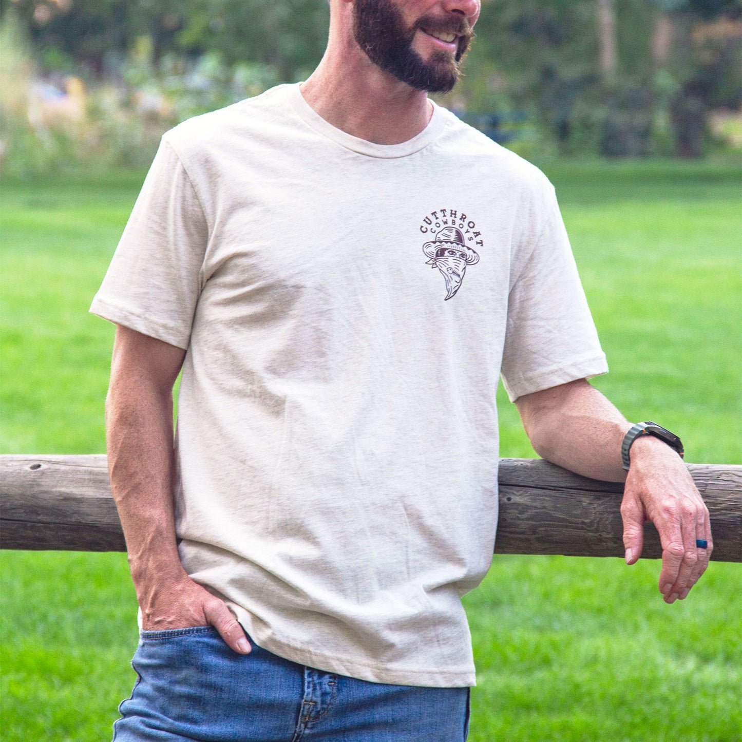 CUTTHROAT COWBOYS TEE (oatmeal)