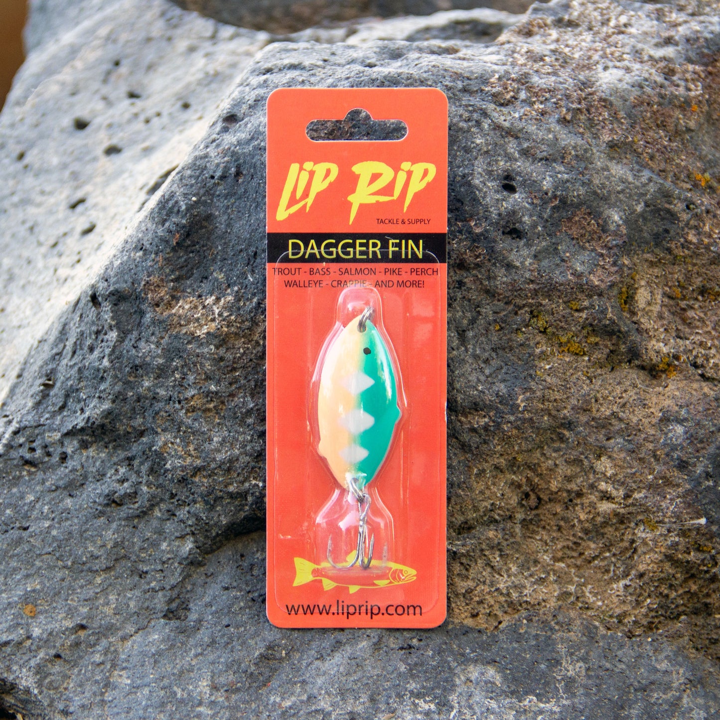 DAGGER FIN (teal/peach)