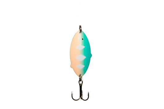 DAGGER FIN (teal/peach)