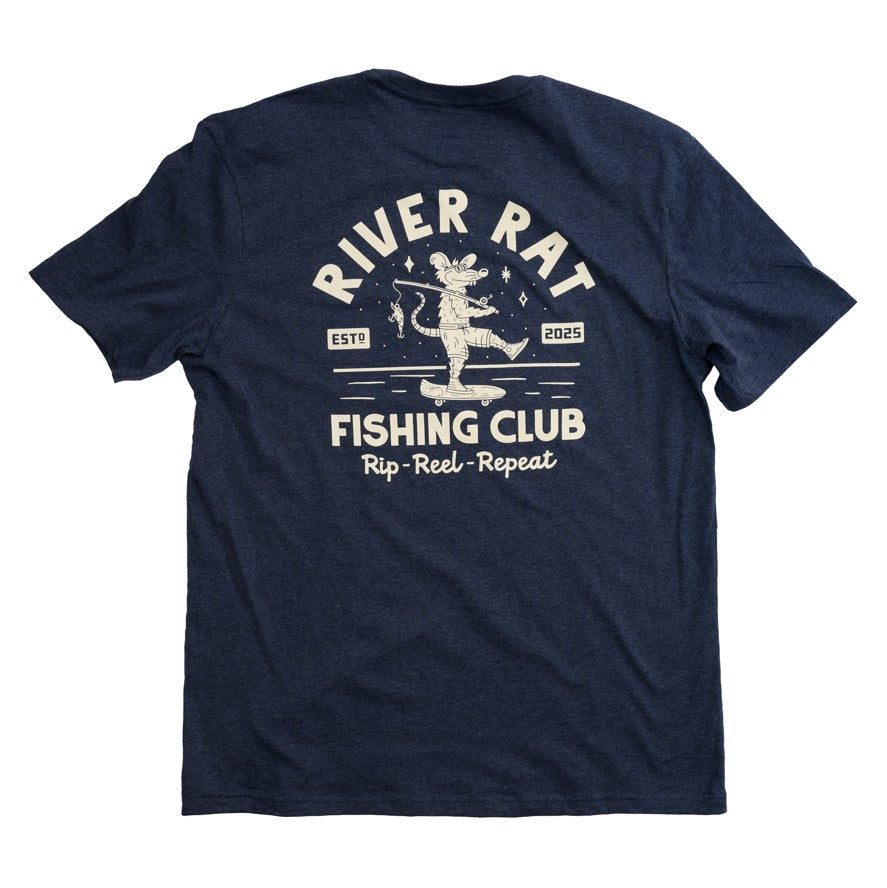 RIVER RAT TEE (heathered navy)