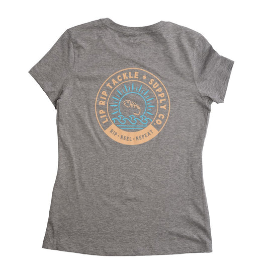 BONEFISH SUNRISE TEE (heathered gray)