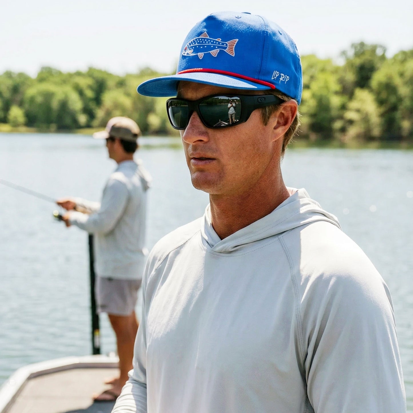 TROUT HAT (blue/red)